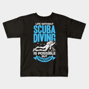 Scuba Diving Sport Diver Gift Kids T-Shirt